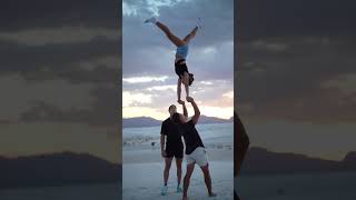 Sunset stunt pic Shorts Cheer Stunt