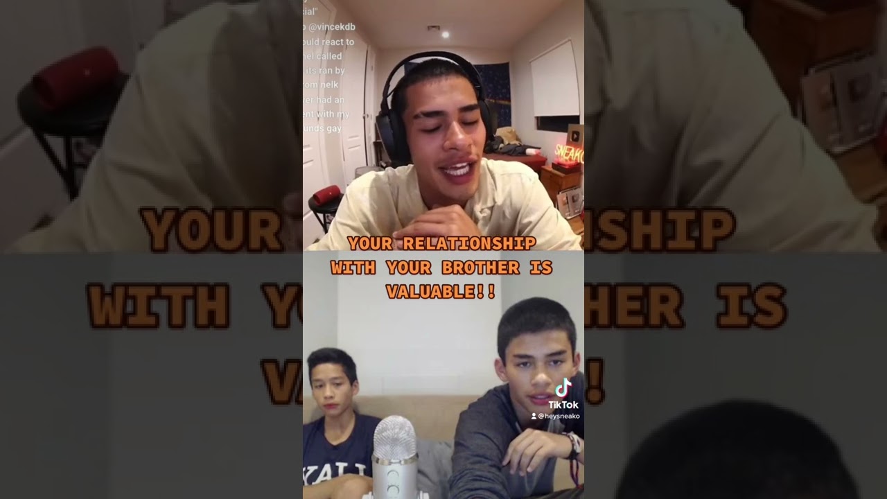 YOUR RELATIONSHIP WITH YOUR BROTHER IS VALUABLE!! #sneako #tate #brothers #tristantate