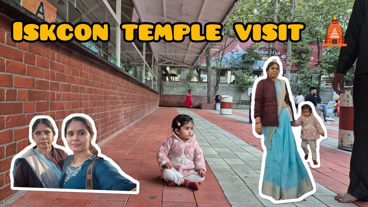 Iskcon temple mein gaye 🛕🌈
