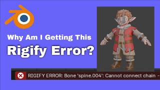 Why Am I Getting This Rigify Error - Blender Fix