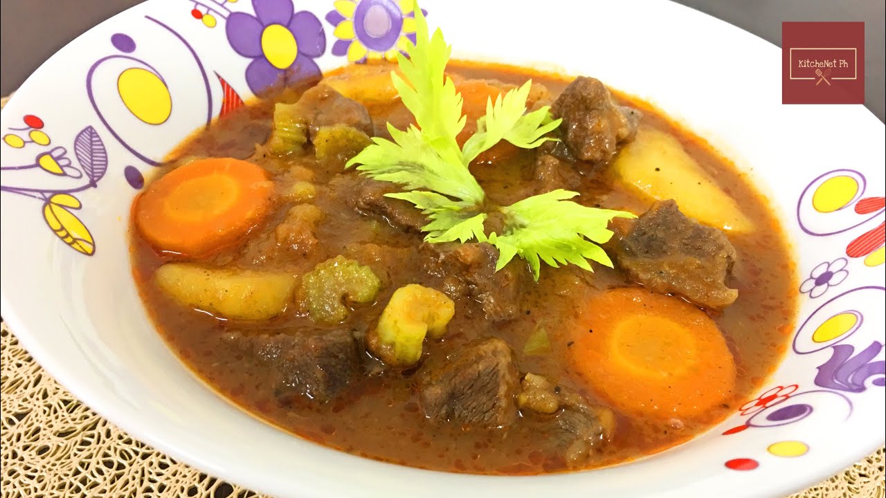 Beef Stew | How to cook Quick and Easy Beef Stew | KitcheNet Ph - YouTube