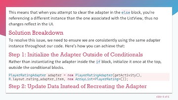 Resolving the ArrayAdapter Clearing Issue in Android ListView