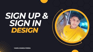 Web project Task 01 | 1st year | Java Institute | eShop application | Sing In & Sing Up Page Disign