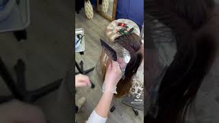 طريقة صبغ الشعر خصل با الميش 👌