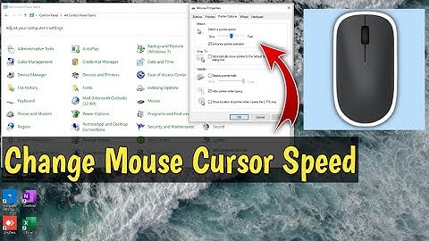 How to change mouse cursor speed windows 10