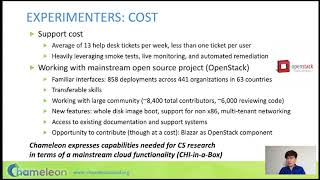 USENIX ATC '20 - Lessons Learned from the Chameleon Testbed