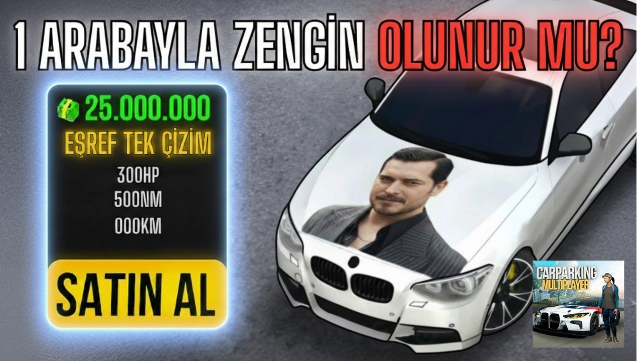 SADECE 1 TANE ARABA SATARAK ZENGİN OLUNUR MU? -Car Parking Multiplayer