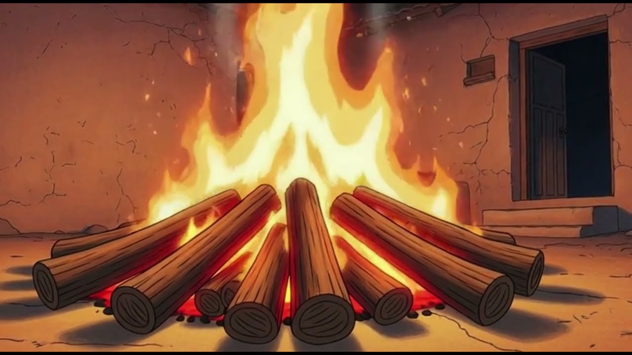 Winter Bonfire Night in Rural Rajasthan 🔥 | Cozy Village Ambience for Relaxation & Sleep (30 Min)