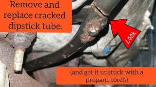 How to replace Oil Diptstick Tube (Cracked, Broken, Rusted Stuck) | Ford Expedition EL 5.4L 3V