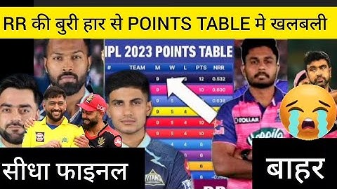 IPL POINTS TABLE 2023 LATEST|POINTS TABLE AFTER GT VS RR MATCH| IPL points table latest|