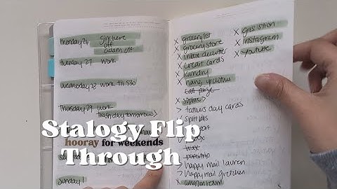 Stalogy flip through | bullet journal | minimal planner | minimalist planner | Nicole makes plans 