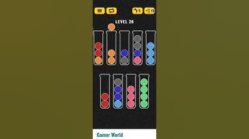Ball Sort Gameplay Level 26 (Android, iOS) #ballsort #shorts #ytshorts #youtubeshorts