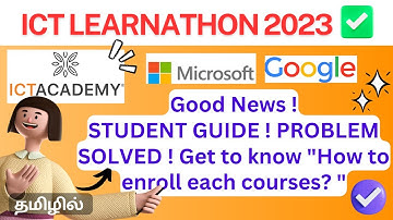 ICT LEARNATHON 2023 STUDENT GUIDE ✌️✅ MOST REQUESTED VIDEO✅STUDY WELL☺️ HOW TO ENROLL ICT COURSES?