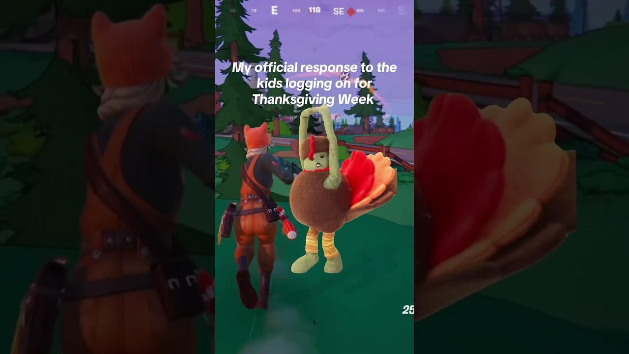 While the kiddos are crashing out, I’ll be over here emoting. 🦃 #fortnite #fortnitememes #memecut