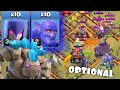 SIEGE MACHINE OPTIONAL | TH10 GOLEM BOWLER WITCH (GOBOWI) Attack Strategies | Clash of Clans