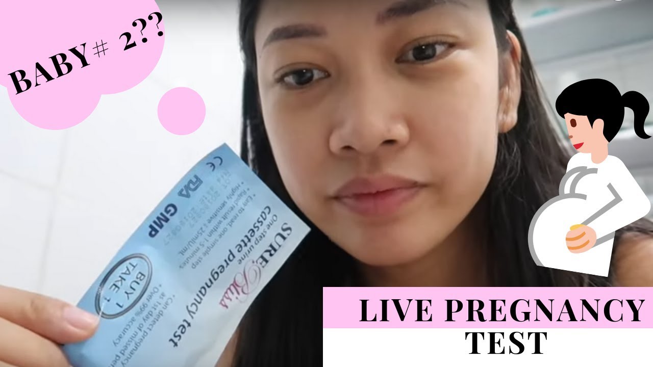 Am I PREGNANT again? LIVE Pregnancy Test and telling DADA by Mommy