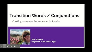Transition Words/Conjunctions