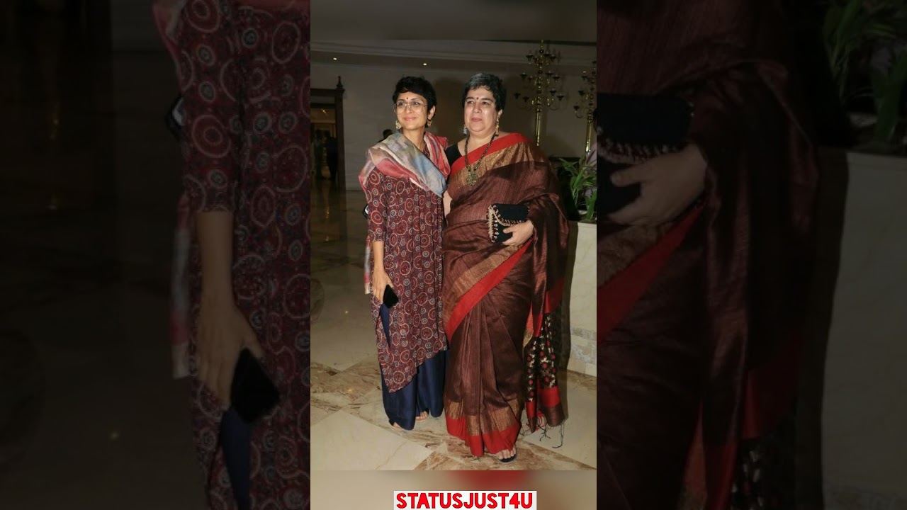 Aamir khan with family 1st wife Reena, 2nd wife Kiran rao 