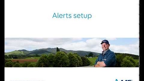 Protrack - Alerts setup