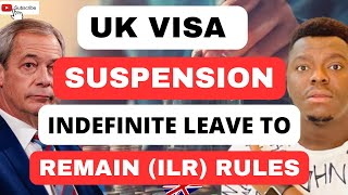 UK INDEFINITE LEAVE TO REMAIN (ILR) ABOLITION AND VISAs SUSPENSION | UK REFORM IMMIGRATION RULES! 