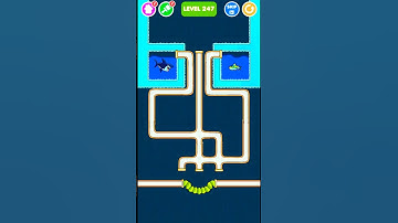 Save The Fish  / pull the pin / puzzle logic level 247  #savethefish #gaming #funny #drawing #shorts
