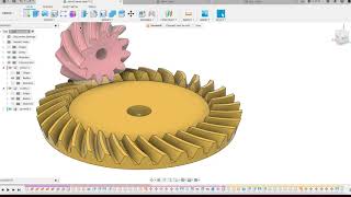 Straight, Zerol and Spiral Bevel Gear (Tredgold's approximation), parametric (Fusion 360)