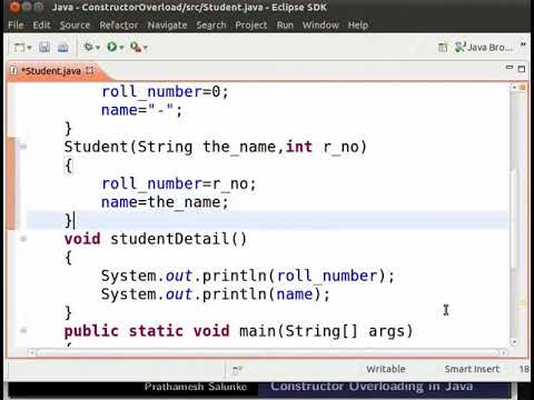 Constructor overloading - Manipuri