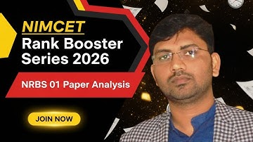 🚀 NIMCET 2026 NRBS-01 Full Paper Analysis | Fastest Short Tricks Revealed! | RD Sir | Run Tutorials