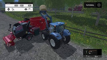 Farming Simulator 15 tutorial ep 12- Feedeing cows