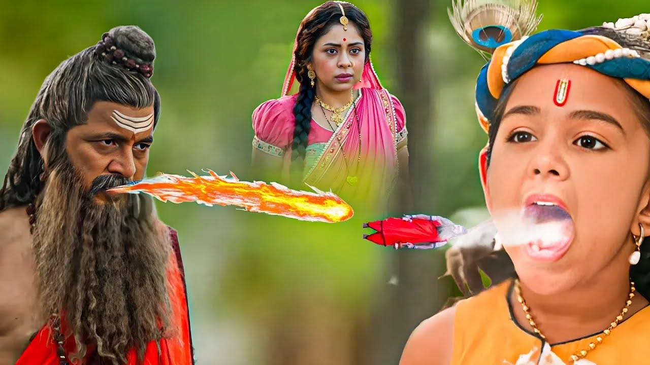 दुर्वासा ने फेंकी ज्वाला कान्हा ने हंसते हुए पी डाली  | यशोमती मईया के नंदलाला | Shree Krishan Leela