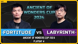 WC3 - [HU] Fortitude vs Labyrinth [UD] - Playday 4 - Ancient of Wonders Cup 2024