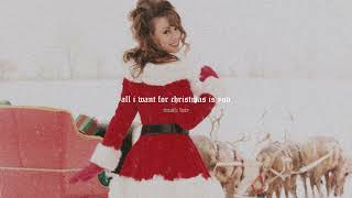 mariah carey - all i want for christmas is you (slowed + reverb)