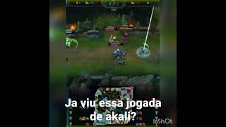 Já viu essa jogada de akali? #leagueoflegends #wildrift #akali #