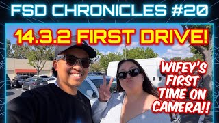 FSD Chronicles #20 Wifeys first time on FSD vlog 14.3.2