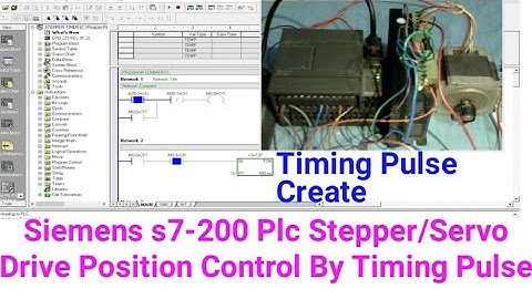 Siemens s7-200 Plc Stepper Drive Position Control By Timing Pulse