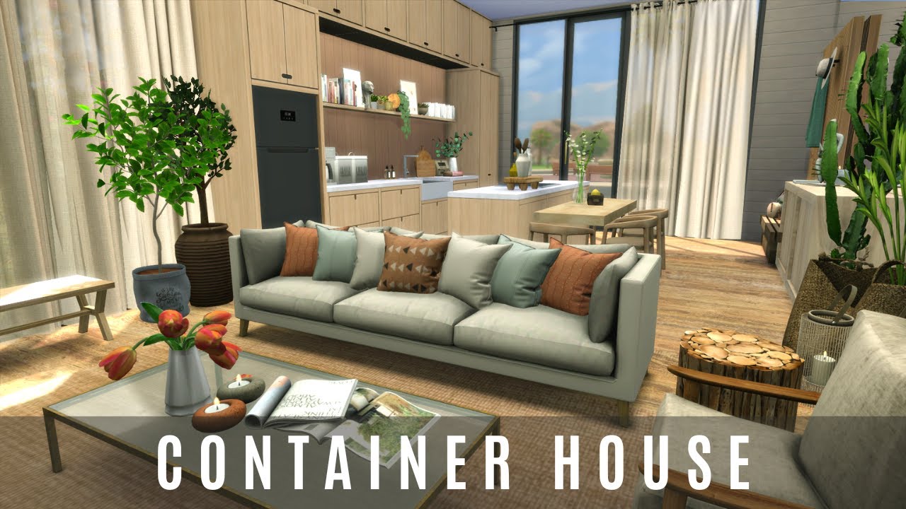 CONTAINER HOUSE | THE SIMS 4 | SPEED BUILD | DL + CC - YouTube