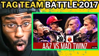 MAD TWINZ vs A&Z | Grand Beatbox TAG TEAM Battle 2017 | FINAL (REACTION)