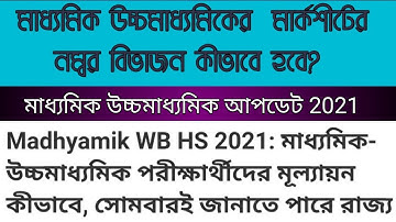 মাধ্যমিক উচ্চমাধ্যমিক মূল্যায়ন পদ্ধতি 2021/ সোমবারই  মূল্যায়ন পদ্ধতির সিদ্ধান্ত ?