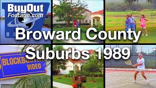 Broward County Suburbs 1989 | Miami | Ft. Lauderdale Vintage Stock Footage