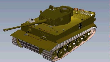 SolidWorks Tiger tank collapse animation