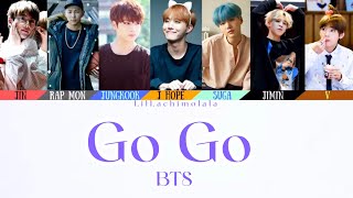 BTS ‘Go Go’ Colour Coded Lyrics (Romanized)