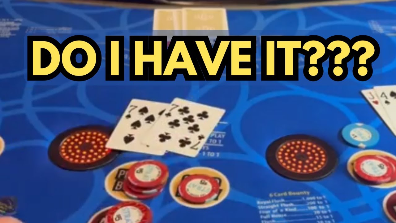 3 CARD POKER in LAS VEGAS! DO I HAVE IT??? 👀🍀