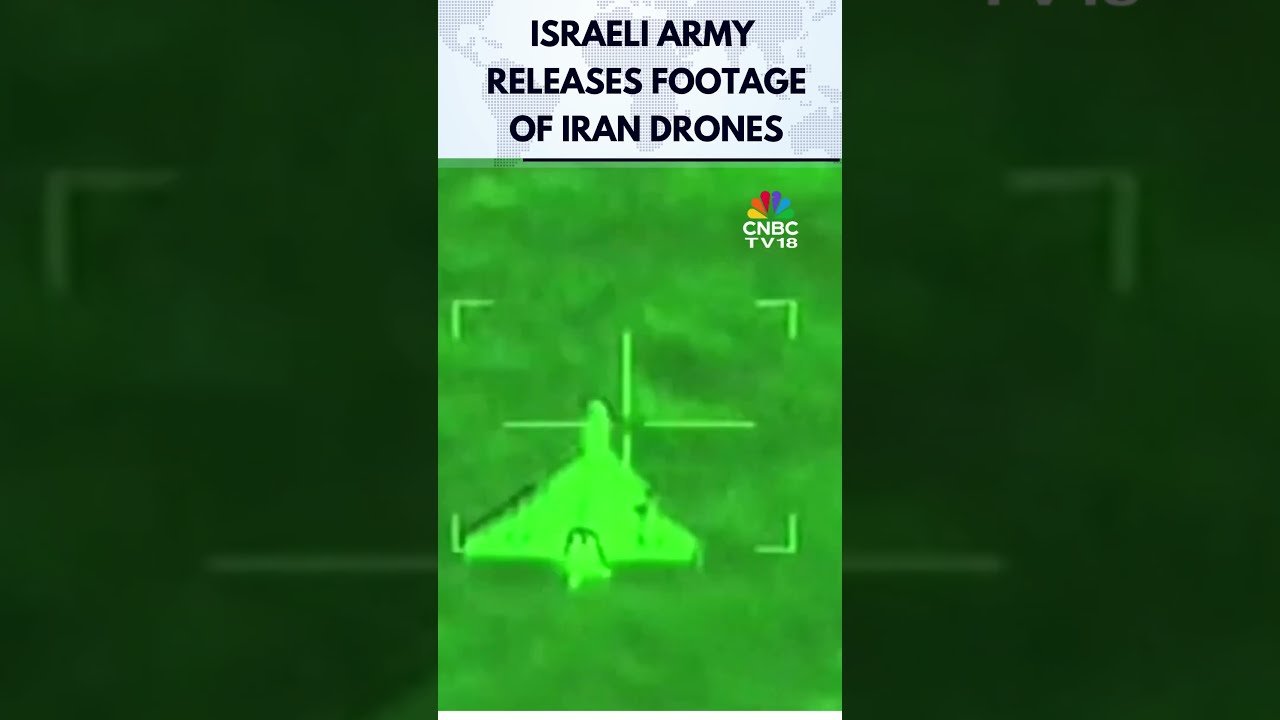 Iran Attacks Israel Israeli Army Releases Footage It Shows Interception Of Iranian Drone N18G
