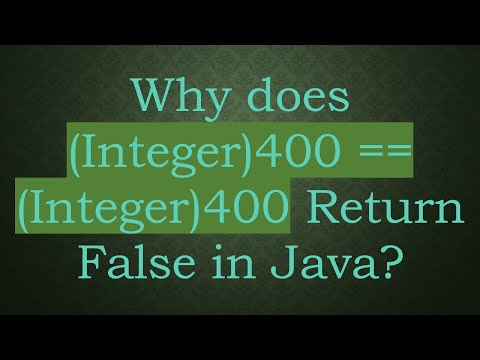 Why does (Integer)400 == (Integer)400 Return False in Java?