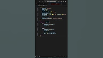 Mouse Click Animation | Css animation | #htmlcss #codingtutorials #short