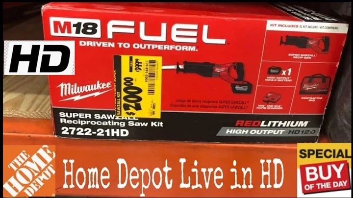 Home Depot Live in HD !!!Milwaukee RIDGID Ryobi and More