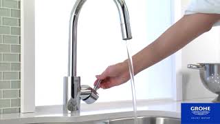 Смеситель для мойки с выдвижной лейкой Grohe Concetto (31483001)