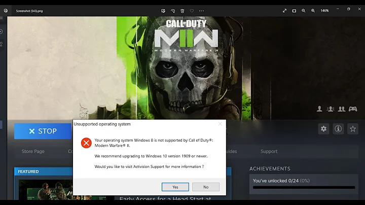 Fix Call of Duty Modern Warfare II Error Your Operating System Windows 8 Is Not Supported - DayDayNews