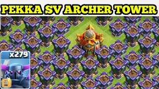 Only Pekka Attack Gameplay ! Archer Towels Gameplay