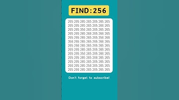 Find odd numbers - 256 - #odd #quiz #braintest